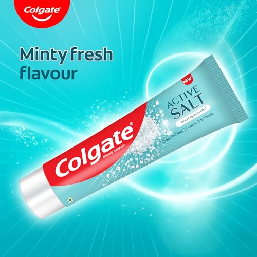 Colgate Active Salt Toothpaste Combo Pack 800g with Mint & Salt for Fresh Breath