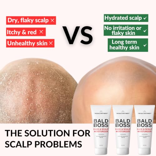 The Bald Brothers Bald Head Care Moisturizer 3 Oz 2-Pack - Vegan & Non-Greasy