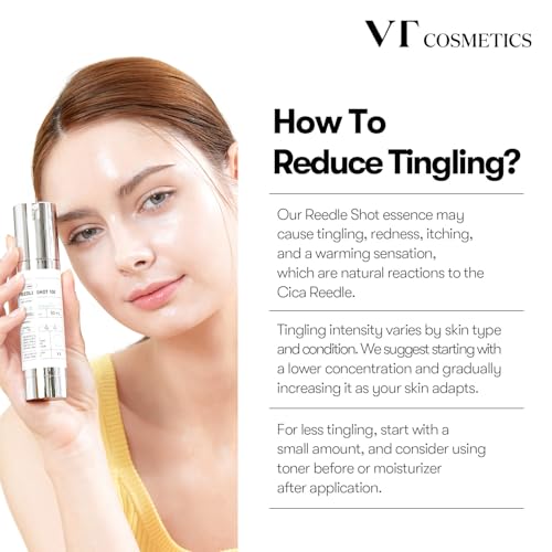 VT COSMETICS Bundle Cica Reedle 100 and 300, Helps Absorption Centella and Hyaluronic Acid Complex Intensive Korean Skincare (1.69 oz + 13.69oz / 50ml+50ml)