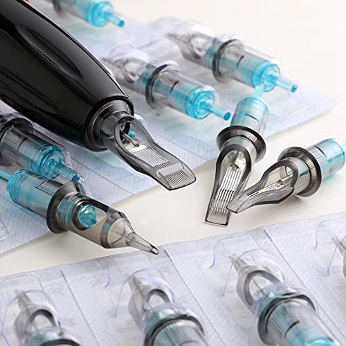 STIGMA Aquamarine Knight Tattoo Cartridge Needles Standard RL+RM 50pcs Assorted Sizes