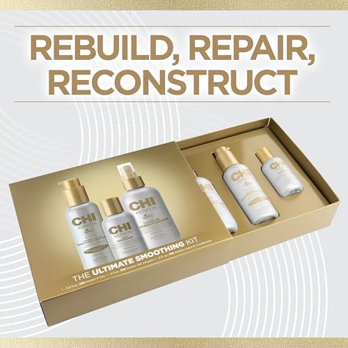 Hair Care Gift Set with Keratin Smoothing & Strengthening Products
