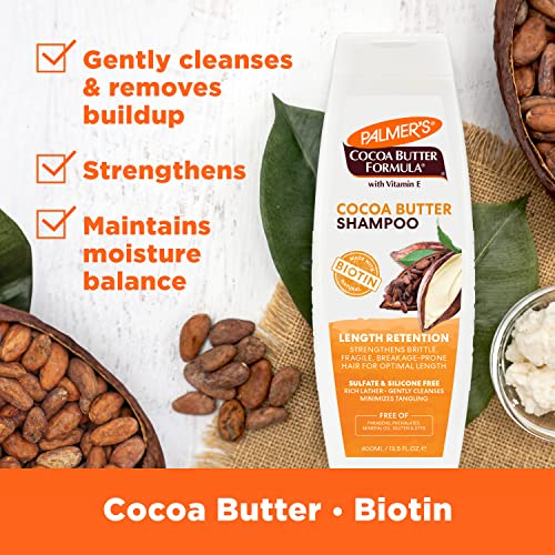 Palmer's Cocoa Butter Formula Biotin Length Retention Shampoo, 13.5 Fl Oz