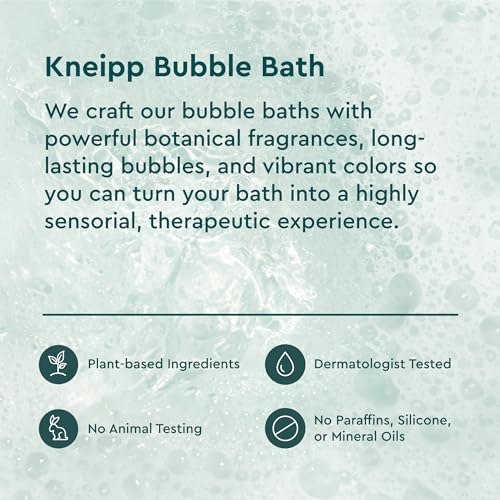 Kneipp Cedarwood & Juniper Aromatherapy Bubble Bath for Men - Vegan, Sulfate-Free, 13.5 fl oz