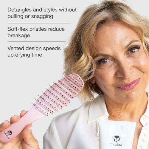 Calista Smoothie Detangler Hairbrush Pink - Original