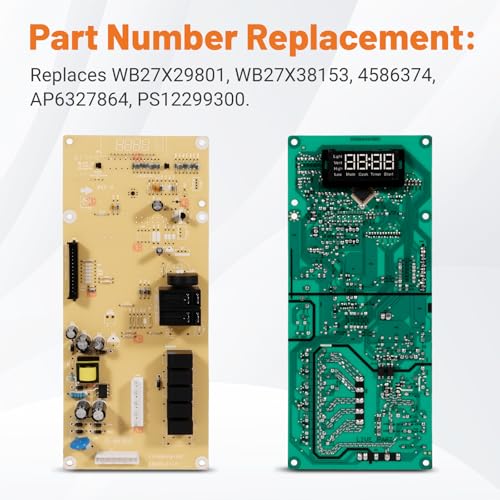 Microwave Control Board Replacement for GE JNM3163RJ5SS JVM3162RJ5SS - White LED