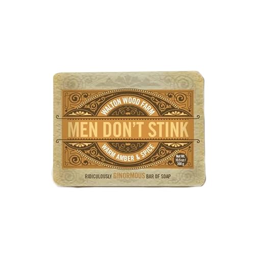 Walton Wood Farm, 10.5 oz Soap: (Men Don't Stink: Warm Amber & Spice, 6 Pack)