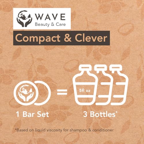Argan Oil Shampoo & Conditioner Bar Set - Sulfate-Free Vegan Hair Care for All Hair Types