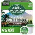 Green Mountain Coffee Roasters Sumatra Reserve Dark Roast Coffee Pods - 96 Count, Keurig Compatible