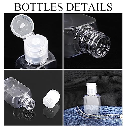 150 Pcs Travel Refillable Clear Plastic Bottles 30ml for Camping & Business Trips - Variation of THIS listing
