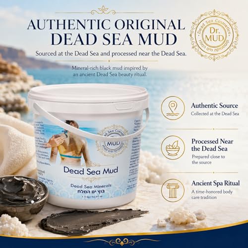 Dead Sea Mud Body Mask 52.91 Fl Oz - Deep Cleansing Spa Treatment for Men & Women