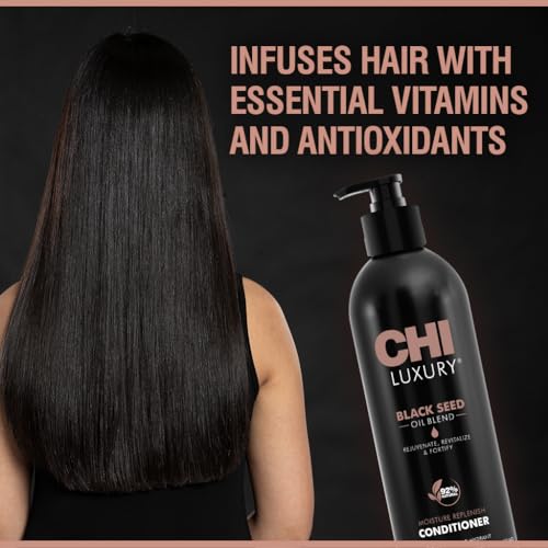 CHI Luxury Black Seed Oil Moisture Replenish Conditioner 25 Fl Oz - Nourishing Hair Care