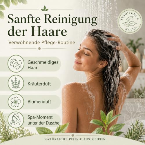 Herbal Black Soap for Body and Hair - Natural Nourishing 500ml
