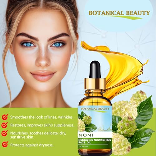 Natural Face Oil with Noni, Avocado, Jojoba & Tamanu for Hydrating & Anti-Aging