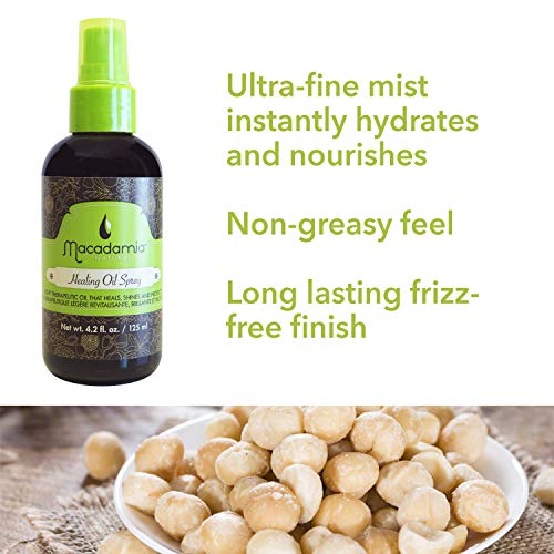 Macadamia Natural Healing Hair Oil Spray 4.2 oz - Nourishing Shine & Frizz Control