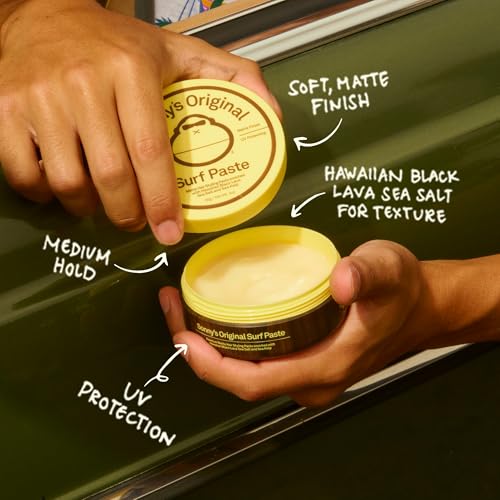 Sun Bum Sun Bum Texturizing Surf Paste Vegan and Cruelty Free Sea Salt Matte Styling Pomade for Men and Women 2 Pack