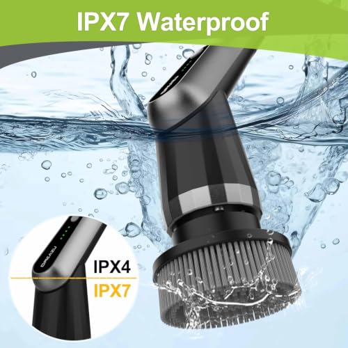 Dreazu Pro Electric Spin Scrubber Black - 10-in-1 Rechargeable Bathroom & Kitchen Cleaner