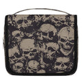 Travel Toiletry Bag for Women & Men Bohemian Skull Cool Hanging Cosmetic Organizer Portable Waterproof Makeup Case Make Up Bag with Compartments Travel Essentials for Bathroom Shower