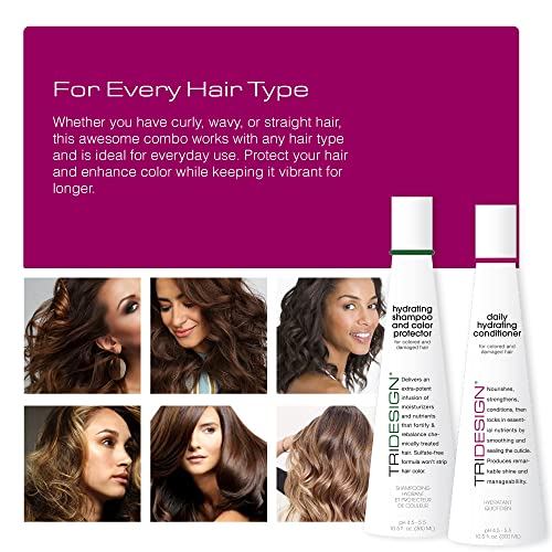 Hydrating Shampoo & Conditioner Set for Dry Hair - 10.5 oz Each