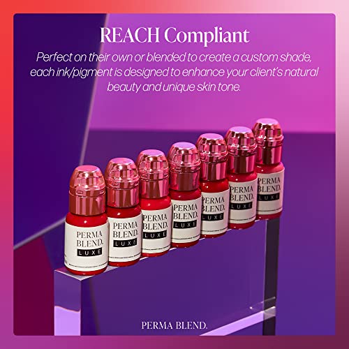 Bright Pink Microblading Lip Ink for Permanent Lip Color - Vegan, 0.5 oz