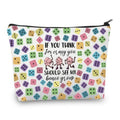 BDPWSS Bunco Makeup Bag Bunco Gambling Lover Gift If You Think I'm Crazy You Should See My Bunco Group Bunco Game Night Gift (Bunco Group)