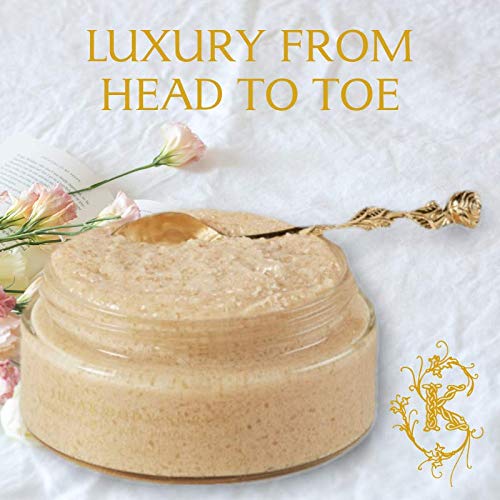 Tiramani Sugar Body Scrub with Shea Butter, Gentle Body Exfoliator, Get Rid of Impurities for Softer, Radiant-Looking Skin, 300ml