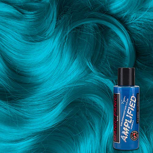 Vegan Bright Aqua Blue Hair Dye - Atomic Turquoise Semi Permanent 2-Pack