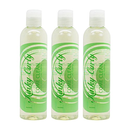 Kinky Curly Come Clean Natural Moisturizing Shampoo - 8oz Pack of 3