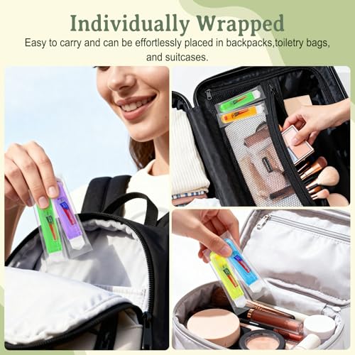 Travel Toothbrush and Toothpaste Set 50 Pack - Foldable, Individually Sealed