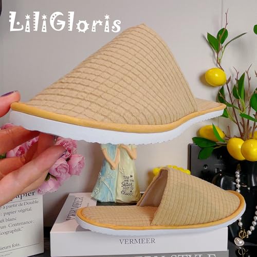 6/10/12 pairs Spa Slippers for Guests, Washable Reusable Disposable Slippers for Women Men, Jacquard Fleece Closed-Toe Design for Hotel, Bathroom, Bedroom, Wedding, Travel, SPA Bulk Slippers for Guest Use