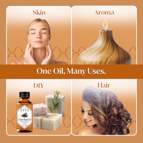 Clove Bud Essential Oil - 1 Fl Oz (30 ml) for Diffuser, Personal Care & DIY