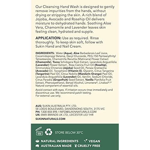 Sukin Cleansing Hand Wash, 16.9 Ounce (Pack of 3)