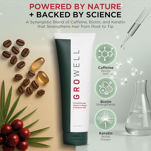 GroWell Hair Repair Conditioner with Biotin & Keratin - Natural / 8 Fl Oz