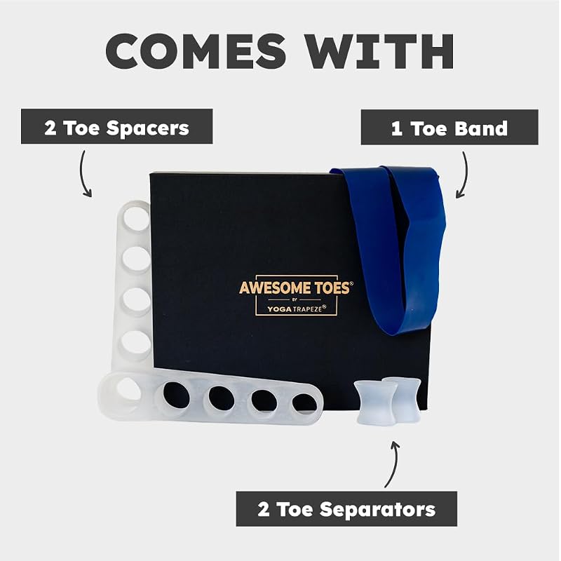 Complete Kit: Awesome Toes Spacers & Separators for Hammertoe & Bunions — Small Size