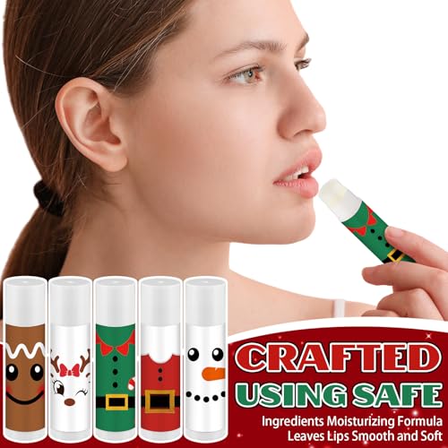 Sacubee 30-Pack Christmas Lip Balms Gift Set (Lovely) – 0.19 oz Each