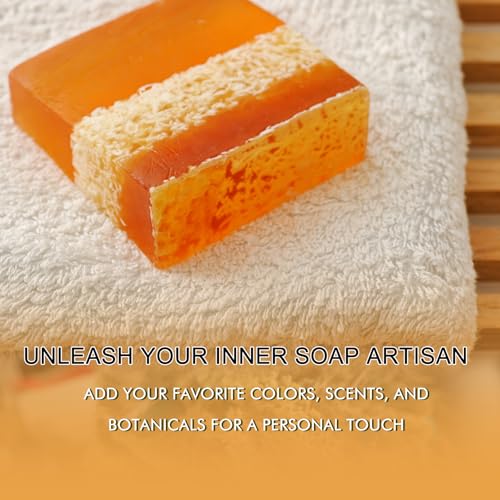 Honey Melt & Pour Soap Base - 5 lb, Pre-Scored & Lightly Scented, 16 oz Pack of 5
