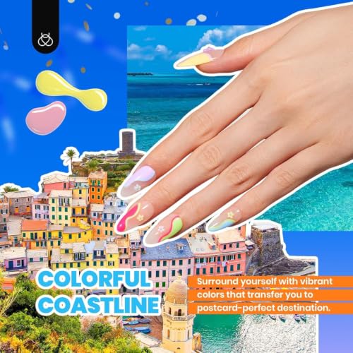 Travel Diary Beetles Gel Nail Polish Set - 53PCS Brown Green Blue & USPs