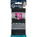 Goody Ouchless No Metal Elastics, Black and White Mod, 30 Count (Pack of 3)