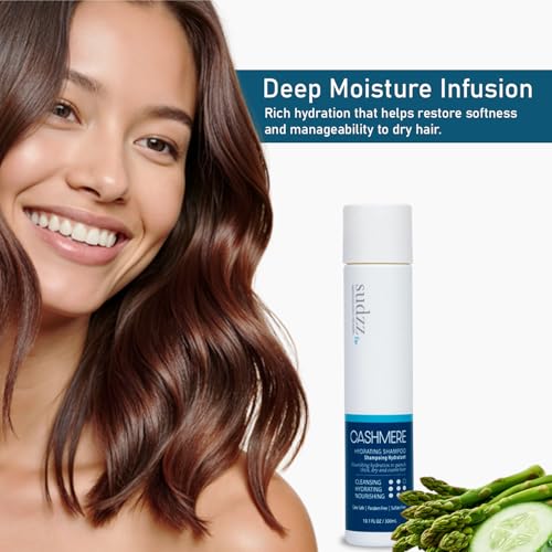 SUDZZFX Cashmere Hydrating Shampoo - 10.1 Fl Oz Sulfate-Free, Color-Safe, Moisturizing Hair Care for Men and Women