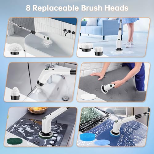 Replaceable Brush Heads, 8 Brush Heads for HC-CA04