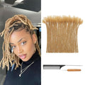 Human Hair Dreadlock Extensions 8 Inch #27 Blonde - 20 Strands, Variation of #27-0.6cm/8Inch-20Strands