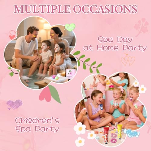 120 PCS Spa Party Supplies for Girls - Complete Skincare & Favors Set - Variation of THIS listing