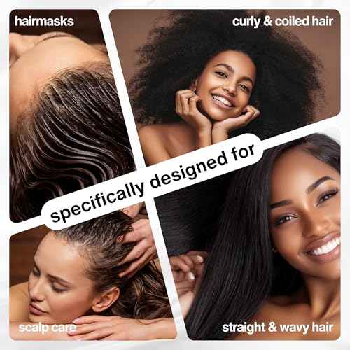 Organic Rosemary Oil For Hair Growth with Castor, Argan, Coconut, Almond, Jojoba, Avocado, Grapeseed, Vitamin E, Lavender & Peppermint for Hair & Scalp Treatment, All Hair Types, Men & Women 8oz