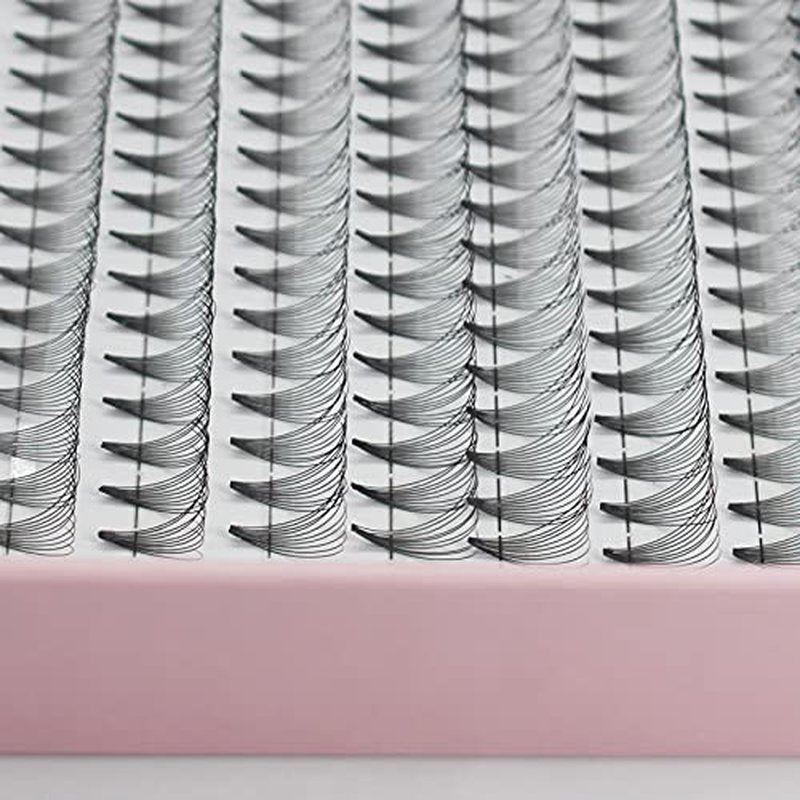 Bodermincer Lashes 10D D Curl 300pcs Large Pack Premade Russian Volume Fans Mink Eyelashes Lash Pre made Eyelash Extensions Supplies (17mm)