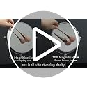 8-Inch Dual-Sided Makeup Mirror with 20X Magnification, 360° Rotation, Chrome Finish