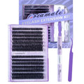 Cluster Lashes Individual Cluster Eyelashes D Curl Mix 10-18mm (60D+80D) Eyelashes Cluster Volume & Dramatic Russian Individual Eye Lashes for Beginners (60D+80D Lash kit)