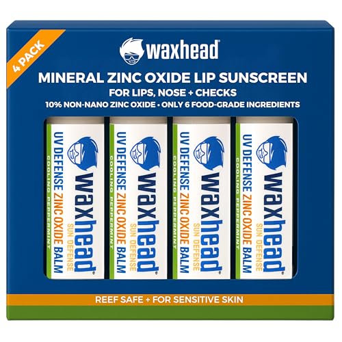 Waxhead Tinted Sunscreen For Face, Zinc Oxide, SPF Lip Balm SPF, Lip Sunscreen For Lips