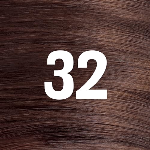 Revlon ColorSilk with Bond Repair Complex, Brown Permanent Hair Color, 100% Gray Coverage, Ammonia Free Hair Dye, Vegan Keratin, 32 Dark Mahogany Brown (Pack of 3)