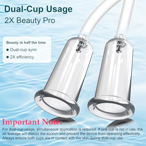 Electric Facial Cupping Set with Dual & Single Cups for Rejuvenation