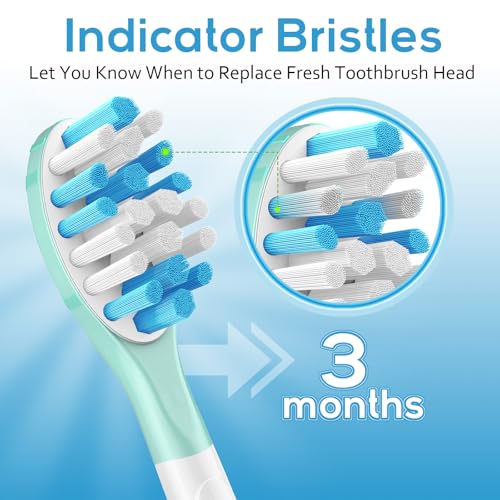 Aoremon Toothbrush Replacement Heads for Sonicare C3 - White, 10 Count
