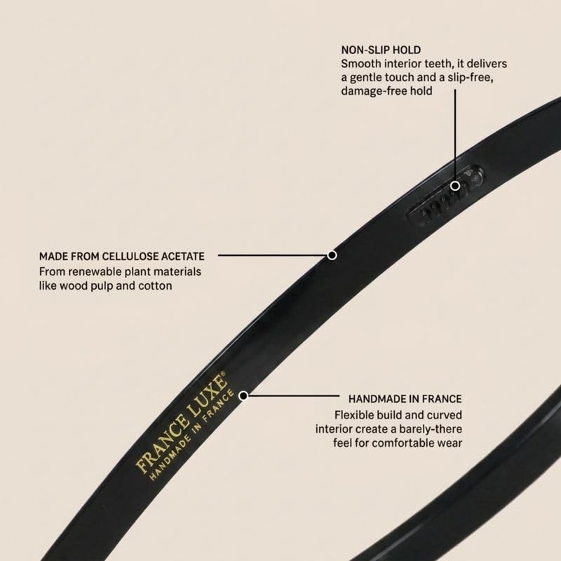 Black Thin Headband with Teeth - Ultracomfort Hair Accessory for Women Variation of THIS listing